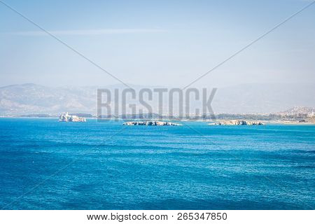 Houcima Beach And Waves And Rocks