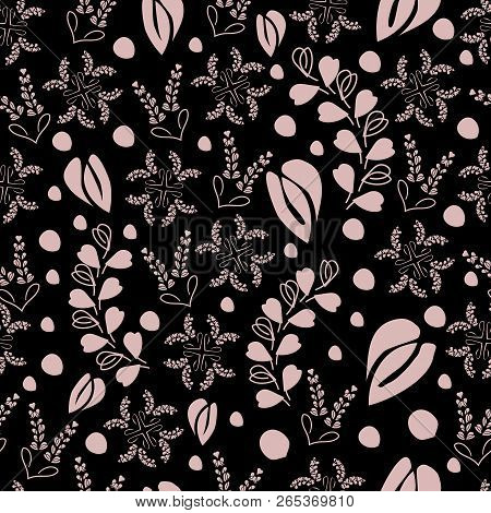 Lace On Black-love In Parise Seamless Repeat Pattern Background