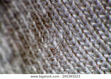 Macro Backgrounds Of Natural And Artificial Fabric