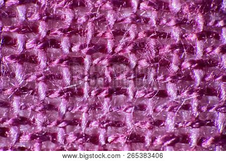 Macro Backgrounds Of Natural And Artificial Fabric
