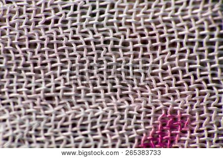 Macro Backgrounds Of Natural And Artificial Fabric