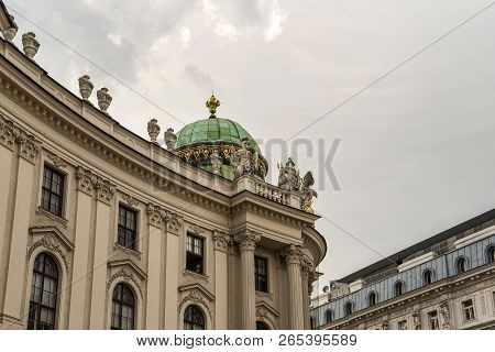 Michaelertrakt Palace, Hofburg In Vienna, Austrian City.