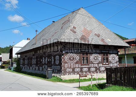 Old Wooden House In Village Cicmany, Slovakia
