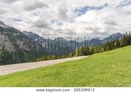 Mountains Near Pertisau, Austria, Alps. Spring Nature