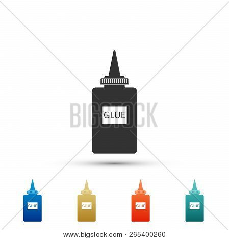 Glue Icon Isolated On White Background. Set Elements In Colored Icons. Flat Design. Vector Illustrat