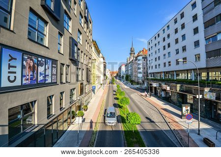 Maribor, Slovenia - May 20, 2018: City Maribor Hotel In City Centre Of Maribor, Slovenia
