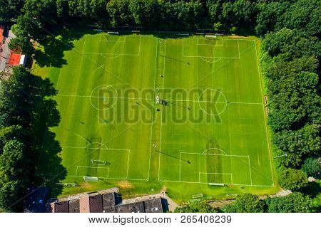 Aerial View From The Sport Center Of Horst Of The Netherlands