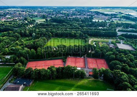 Aerial View From The Sport Center Of Horst Of The Netherlands