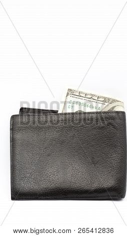 Blurred Waller And Dollar Money Background