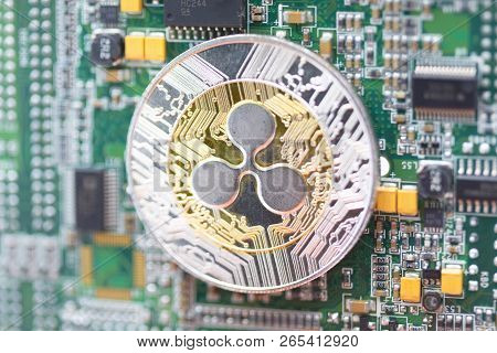 Computer The Coin Of Bitcoin Ripple