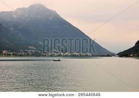 Lake Achensee In The Mountains Of Austria