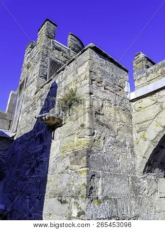 Warwick, Uk - October 21: Picture Of Small Tower In Warwick Castle On October 21, 2018 In Warwick, W