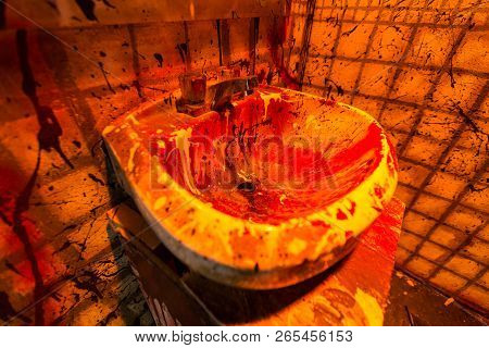 Filthy Bloody Sink With Drips And Smears Murder Scene