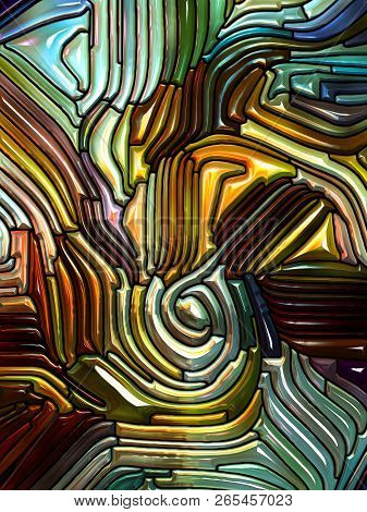 Dance Of Iridescent Color Glass