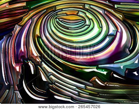Vibrant Iridescent Color Glass