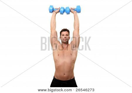 若い男フィットネスインス トラクター