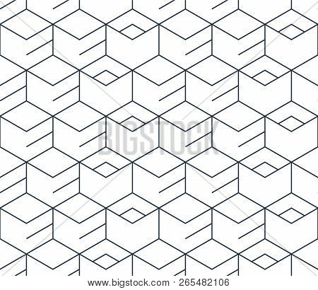 Linear Seamless Pattern, Thin Lines. Subtle Geometric Vector Background