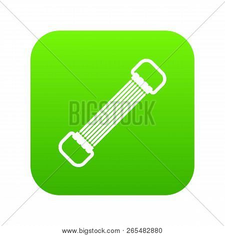 Sports Stretchable Belt Icon Digital Green For Any Design Isolated On White Illustration
