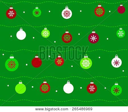Christmas Holiday Season Ornaments Red Background Jpg