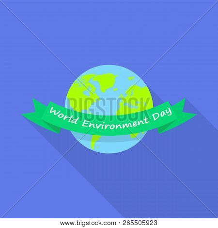 World Environment Day Icon. Flat Illustration Of World Environment Day Icon For Web Design