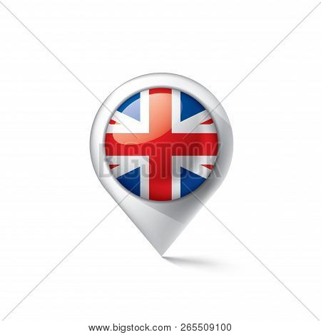 United Kingdom Flag, Vector Illustration On A White Background