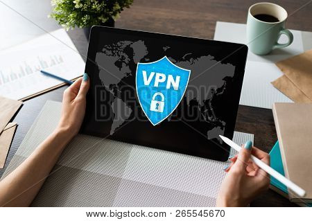 Vpn - Virtual Perivate Network. Internet Conncetion Privacy Concept.