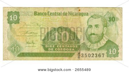10 Centavos Bill del Nicaragua