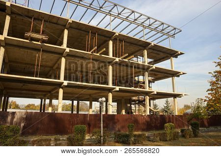 Rame Of The Building Construction Of A Shopping Complex