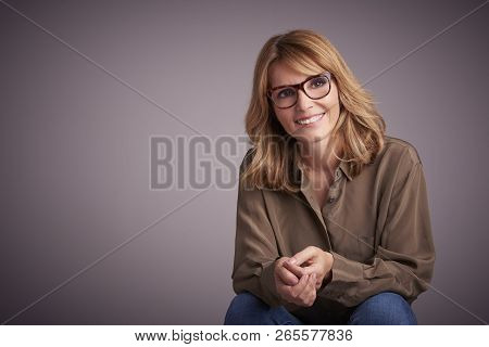 Beautiful Woman Studio Portrait