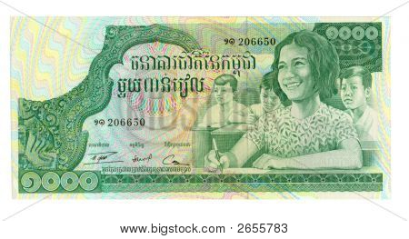 Kambodzsa Riel 1000 Bill