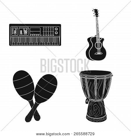 Isolated Object Of Music And Tune Sign. Set Of Music And Tool Vector Icon For Stock.