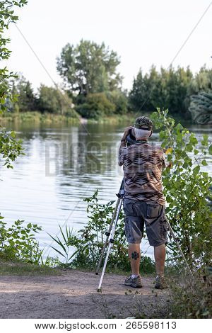 Lachine Rapids, Lasalle, Quebec - August 31, 2018 - Sunny Day In Angringnon Park, Lasalle Featuring 