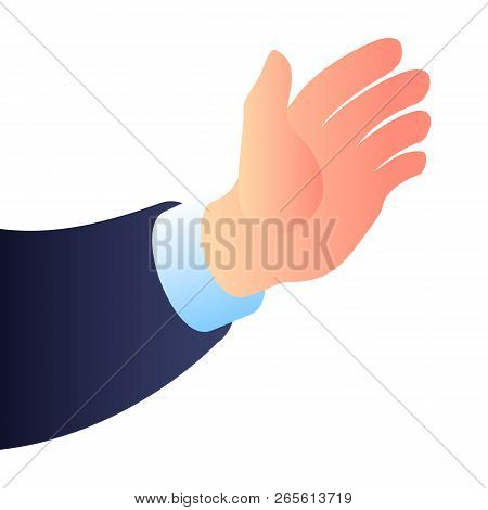 Businessman Hand Icon. Isometric Of Businessman Hand Vector Icon For Web Design Isolated On White Ba
