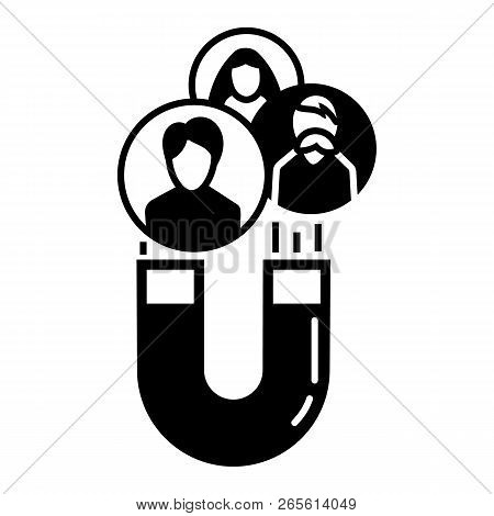 Magnet Client Retention Icon. Simple Illustration Of Magnet Client Retention Vector Icon For Web Des