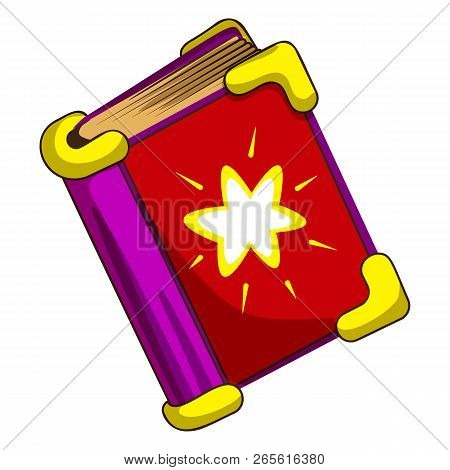 Magic Book Icon. Cartoon Of Magic Book Vector Icon For Web Design