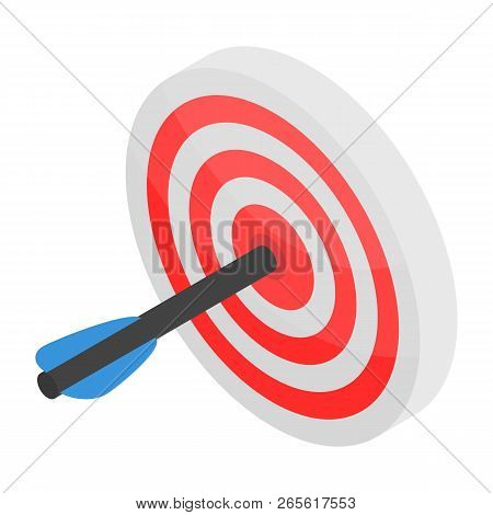 Sport Arch Target Icon. Isometric Of Sport Arch Target Vector Icon For Web Design Isolated On White 