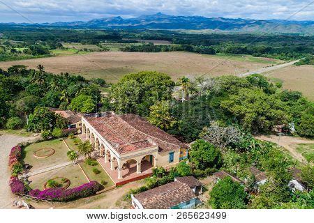 Former Colonial Mansion In Manaca Iznaga Village Near Trinidad, Cuba