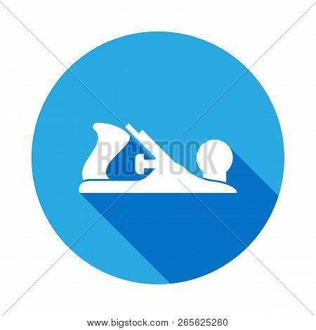 Plane Icon With Long Shadow. Elements Of Constraction Icon With Long Shadow. Signs And Symbols Colle