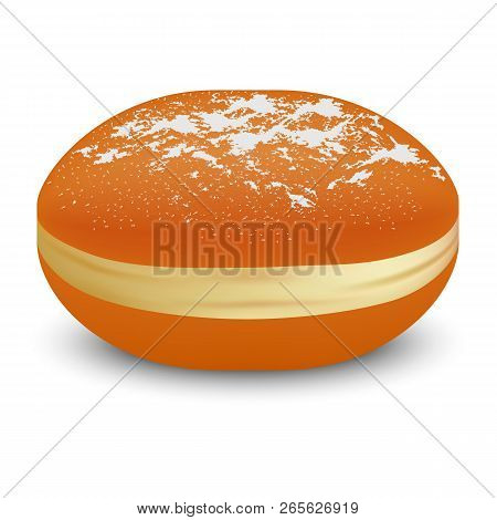 Jewish Bakery Icon. Realistic Illustration Of Jewish Bakery Vector Icon For Web Design Isolated On W