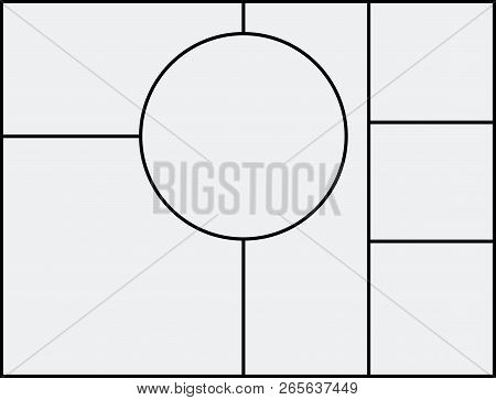 Montage Collage Photo Frame Template. Image Picture Background Montage Poster Design.