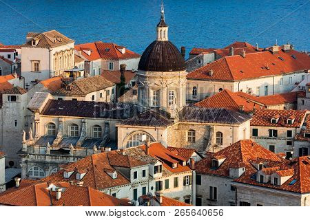 Cathedral Of The Assumption In Dubrovnik, Croatia, Originated In The 12th Century, Destroyed In The 
