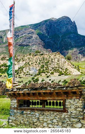 Traditional Architecture In In Manang Village, Annapurna Conservation Area, Nepal
