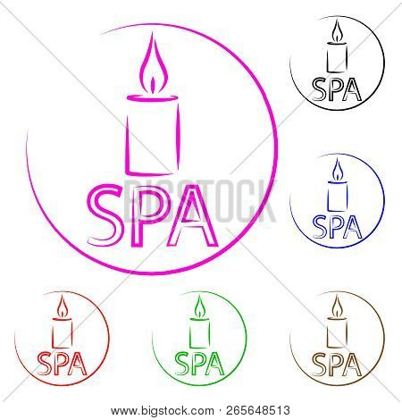 Logo For Spa Center. For Drawing On A Business Card. Relax, Rest, Restoration, Massage.