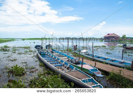 Phatthalung, Thailand : October 13, 2018 - Thale-noi Is A National Park In Southern Of Thailand