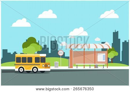 Illustration Of Activities In The Park During The Day, Vector Illustration