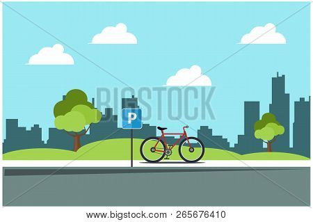 Illustration Of Activities In The Park During The Day, Vector Illustration