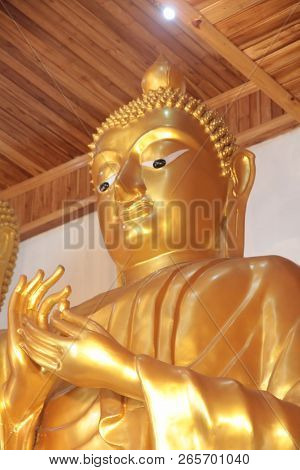 Buddha Statue At Khao Din Temple, Chaserngsao, Thailand
Pray And Make A Merit At Khao Din Temple, Ch