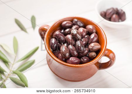 Aragon Olives Tasty Spanish Appetizer. Black Olives