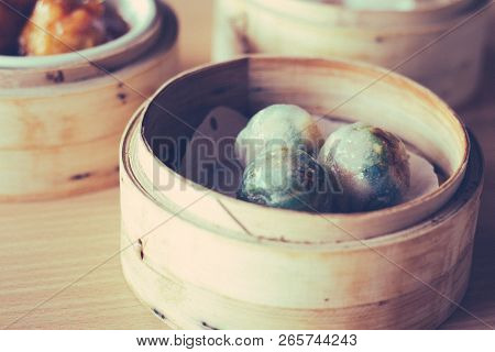 Various Traditional Chinese Dim Sum Dian Xin In Chinese Restaurant