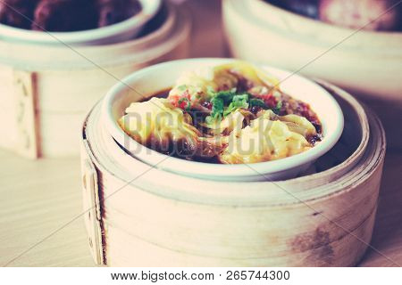 Various Traditional Chinese Dim Sum Dian Xin In Chinese Restaurant
